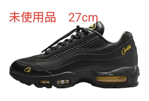 【未使用】Corteiz × Nike Air Max 95 Black and Tour Yellow 27cm コーテイズ
