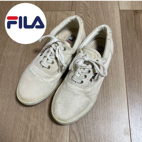 FILA キャンバススニーカー シンプル アメリカ古着