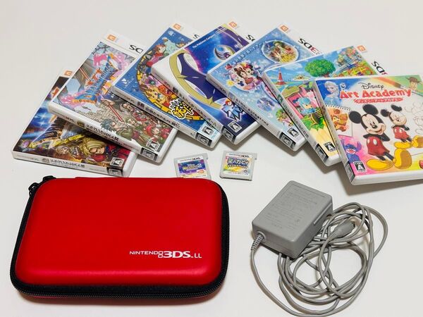 【3DSソフト(RPG・ディズニー等)+アクセサリー大セット!】人気ゲーム9本・Horiケース・充電器 ゲーム ソフト