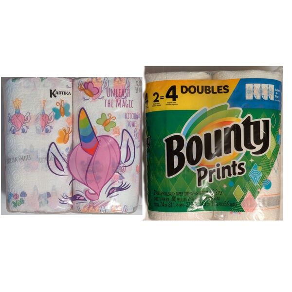 Bountyバウンティ キッチンペーパー KARTIKA カルティカ ユニコーン柄 4本セット