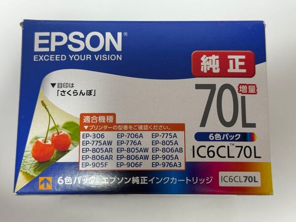 4988617143692_エプソン 純正 インクカートリッジ さくらんぼ IC6CL70L 6色パック 増量