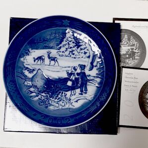 ロイヤルコペンハーゲン イヤープレート 2002 ROYAL COPENHAGEN クリスマス 皿RoyalCopenHagen