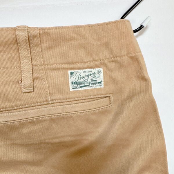 BURGUS PLUS LOT401 オールドベージュ チノパン ボタンフライ