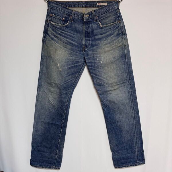 Levi's リーバイス プレミアム 501 W32 ユーズド加工 デニム
