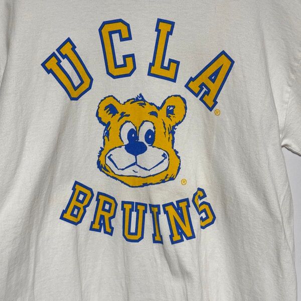 Champion UCLA Bruins Tシャツ T1011 USA製 古着 半袖 白 L ホワイト