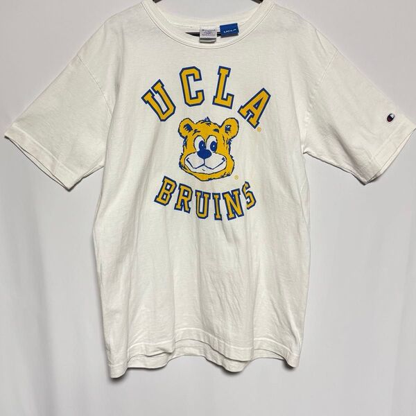 Champion UCLA Bruins Tシャツ T1011 USA製 古着 半袖 白 L ホワイト