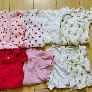 西松屋 新生児用肌着 メッシュ素材肌着9枚セット