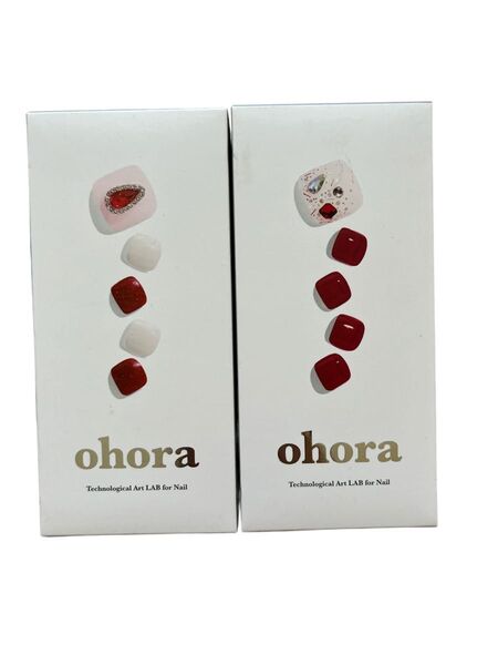 ohora セミキュアジェルネイルシート フットネイル