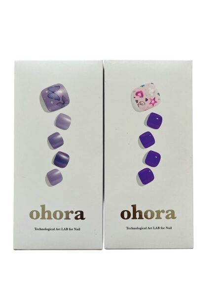ohora セミキュアジェルネイルシート フットネイル