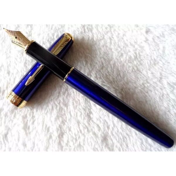 Parker 万年筆 細字 パーカー ソネットシリーズ ブルー 筆記用具 文房具 ゴールド