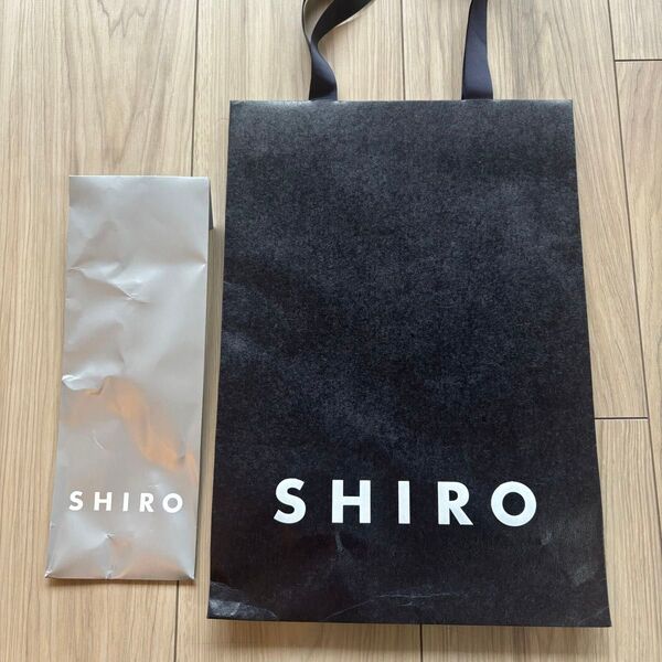 SHIROシロブランド香水ルームフレグランス用紙袋ラッピングショッパーロゴバッグ