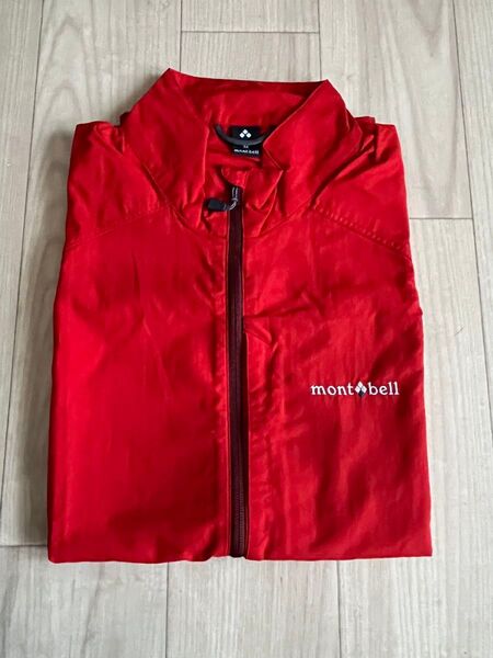 新品未使用品 mont-bell モンベル ナイロン ベスト レッド Mサイズ