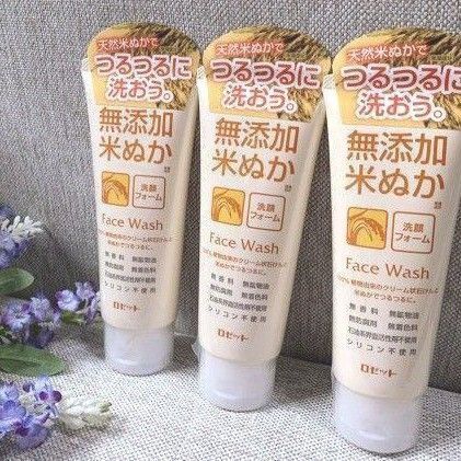 【3本セット(^^)♪】《2025.06購入品》ロゼット 無添加 米ぬか 洗顔フォーム 140g 洗顔料