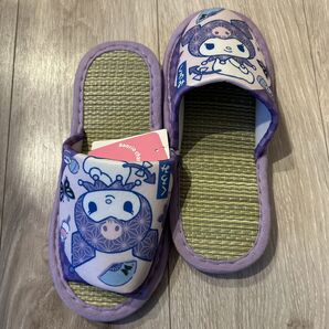 【新品】タタミスリッパ クロミ サンリオ 畳スリッパ たたみスリッパ スリッパ ルームシューズ 和風 しまむら くろみ