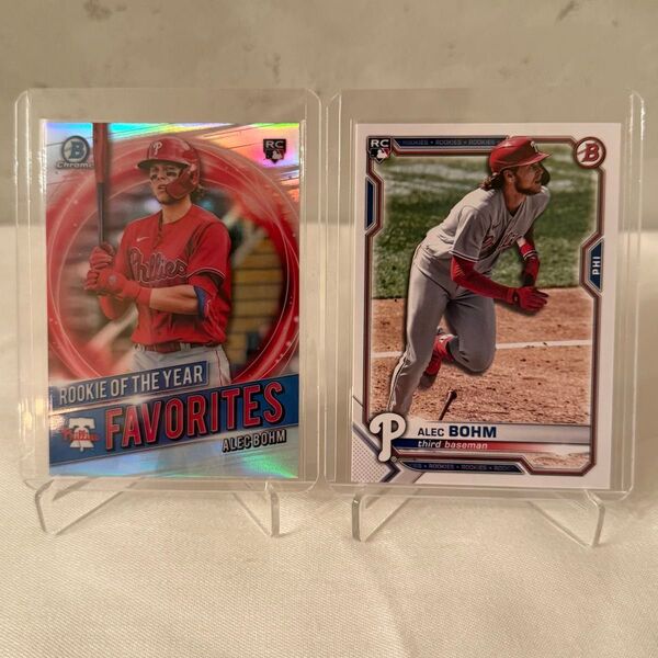 topps bowman Alec Bohm(アレクボーム)ルーキーカード 2枚セット フィリーズで大活躍中 激レアカード