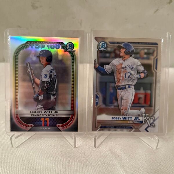 topps Bowman Chrome Bobby Witt Jr. (ボビーウィットジュニア)2枚 メジャーデビュー前 激レア