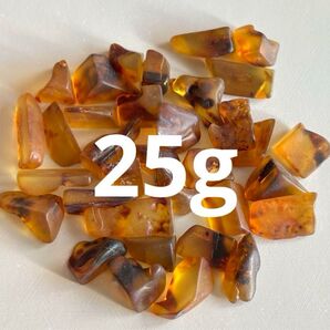 琥珀 さざれ石 25g ランダム発送 天然石 原石 アンバー こはく コハク amber