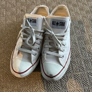 CONVERSE ALL STAR ローカットスニーカー ホワイト 中古 サイズ25.0 us6.5