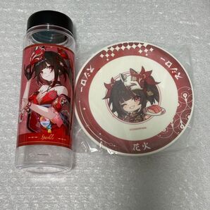 崩壊スターレイル スタレ スシロー コラボ 夢を重ねて 花火 クリアボトル すし皿 公式正規品