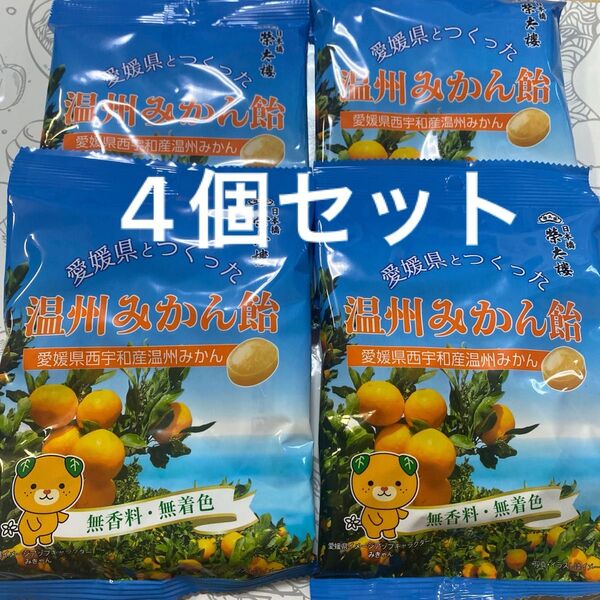 愛媛県とつくった温州みかん飴 日本橋 榮太郎 無香料・無着色 4個 キャンディ