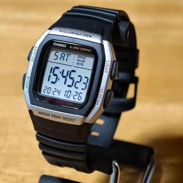 カシオ CASIO クオーツ コレクション 腕時計 W-96H-1AJH メンズ ブラック