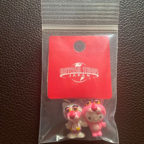 超激レア 廃盤 ハローキティ ピンクパンサー ストラップ USJ