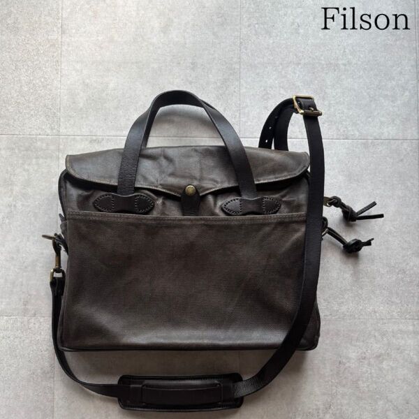 フィルソン ラギッドツィルオリジナルブリーフケース オッターグリーン Made in USA Filson
