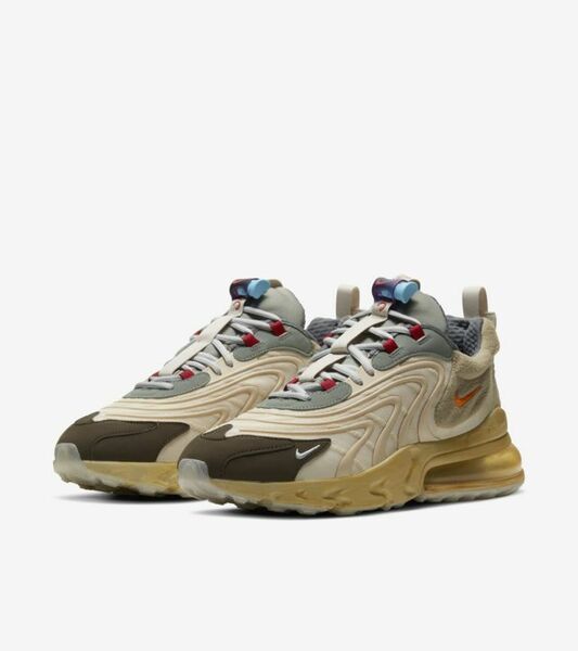 TRAVIS SCOTT × NIKE AIR MAX 270 REACT CACTUS TRAILS US8.5/26.5cm 2020/5/29発売 atmos購入 国内正規新品 黒タグ付 カクタス ジャック