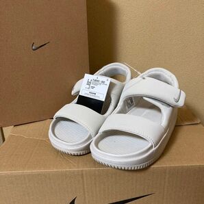 NIKE ナイキ ウィメンズ カーム サンダル 白 22cm ホワイト スポーツサンダル