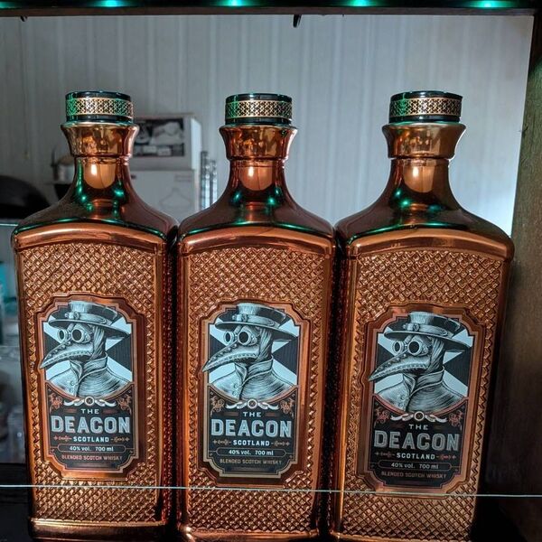 空容器 THE DEACON ブレンデッドスコッチウイスキー 空ボトル 空瓶 空ビン 3本セット