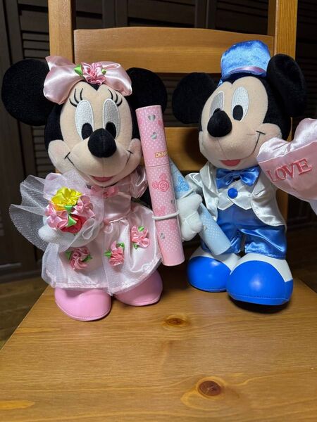 ディズニー ミッキー マウス ミニー マウス ウェディングぬいぐるみ TDL