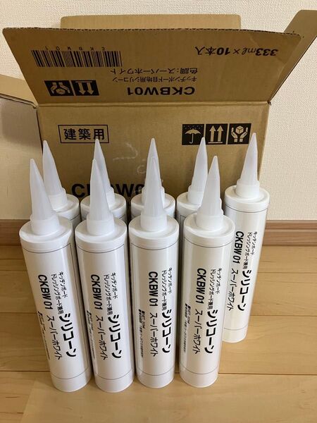 シリコーンコーキング Panasonic製スーパーホワイト9本入り 2025年3月11日製造 規定有効期限1年 日本製 防カビ