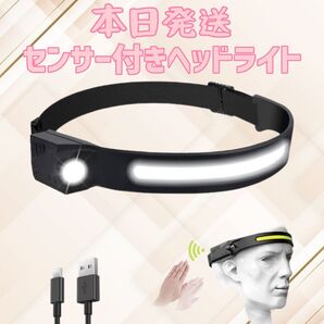 ヘッドライト センサー付きヘッドライト ライト ヘルメットライト ledライト led センサーライト 照明 電気 災害グッズ