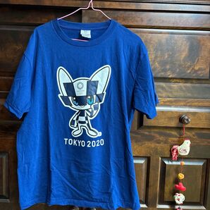 未使用品、限定品、東京2020 オリンピック 公式Tシャツ 非売品 ブルー Lサイズ