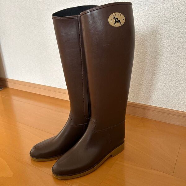 Dafna ブラウン 23cm ロングブーツ 6サイズ レインブーツ