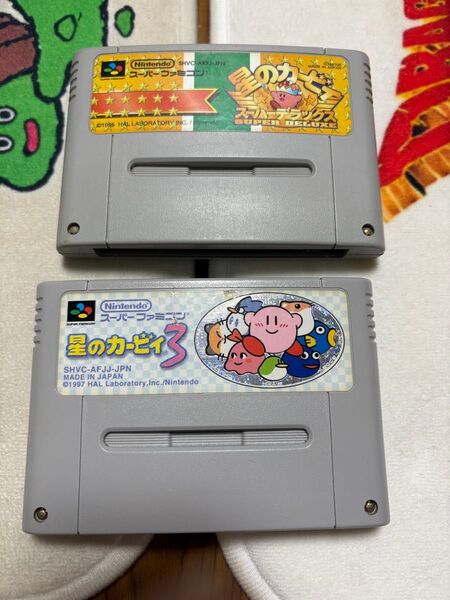 スーパーファミコンソフトセット 星のカービィ スーパーデラックス&3 箱説なし