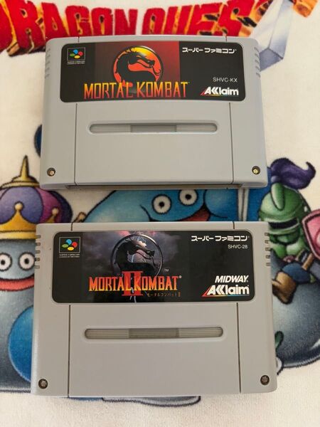 スーパーファミコンソフト モータルコンバット1&2 2本セット 箱説なし