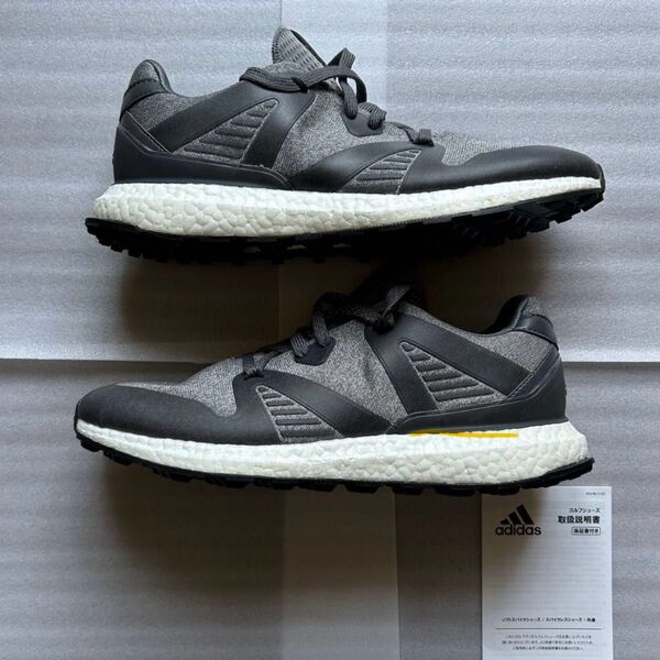 【未使用】adidas (アディダス) ゴルフシューズ クロスニット 3.0 グレー 27.0cm スパイクレス【箱あり】
