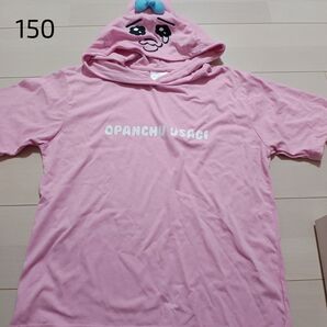 おぱんちゅうさぎ 半袖 パーカー Tシャツ 150