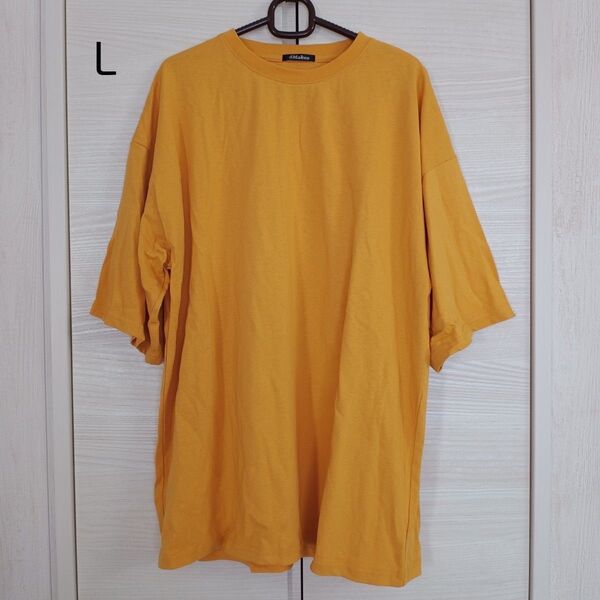 レディース トップス 半袖 Tシャツ オレンジ L