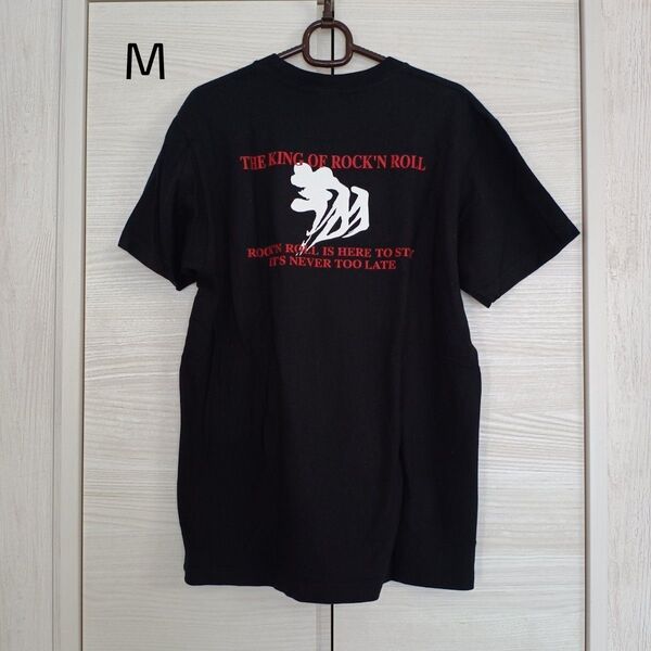 半袖 Tシャツ バックプリント 黒 M