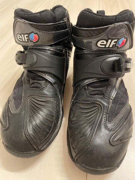 elf エルフ バイク ブラック synthese 24.5㎝ バイクシューズ