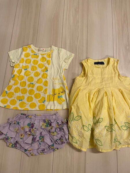 女の子 ワンピース Tシャツ キッズ チュニック トップス 半袖 子供服 半袖Tシャツ 夏 まとめ売り
