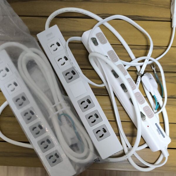 電源タップ 3個セット ホワイト