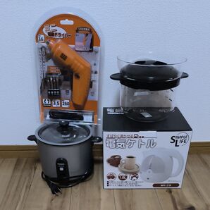 SIS ケトル WK-29 HARIO XRCN-2-B 電動 ドライバー 3.6V USB Panasonic SR-MC03