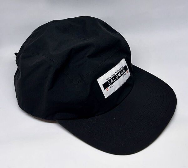 サロモン SALOMON BONATTI WATERPROOF FIVE PANEL BLACK●ジェットキャップ