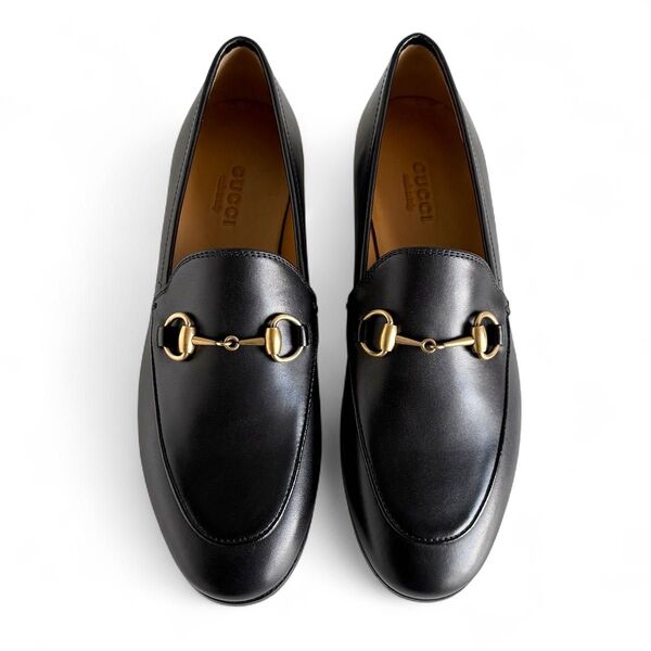 未使用 GUCCI ヨルダーン ホースビット ローファー 34