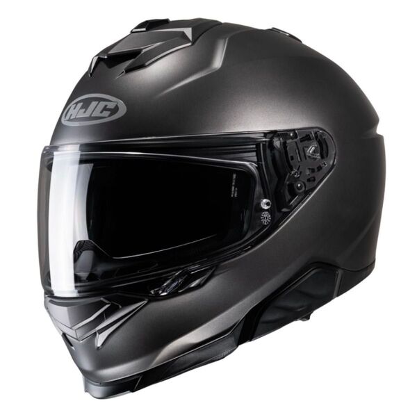 未使用 HJC i71 ヘルメット SEMI FLAT TITANIUM ガンメタ グレー Mサイズ HJH247 サンバイザー