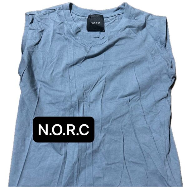 N.O.R.C ノーク ノースリーブ フレンチ袖 Tシャツ サイズMくらい
