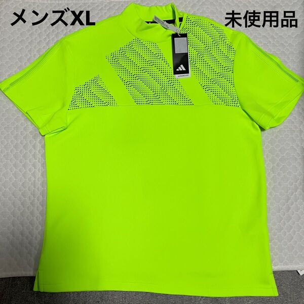 adidas モック ゴルフウェア 半袖 シャツ メンズXL